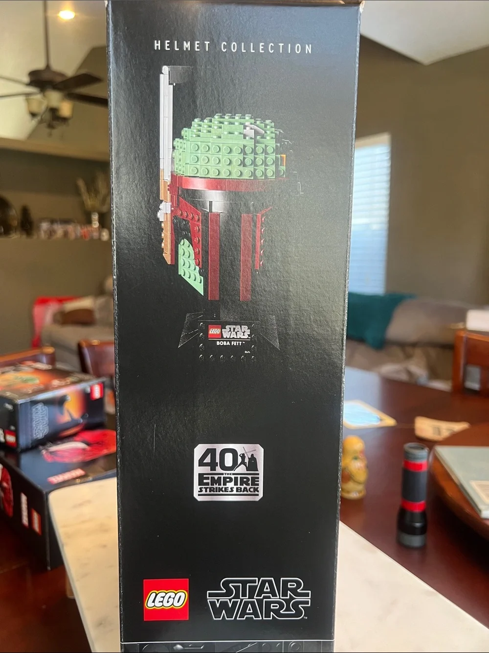 Star Wars Boba Fett Brick Helmet by Star Wars - Green, Red, Black